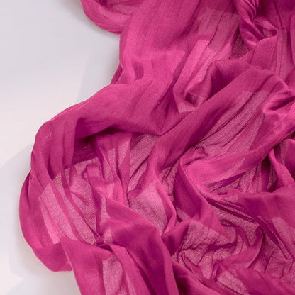 Hot Pink Cheesecloth Table Runner 4 Pack Fall Table Runners Boho Gauze 120 Inches Fuschia Cheese Cloth Fall Table Decorations for Thanksgiving Weddings Bridal Baby Shower Birthday Parties