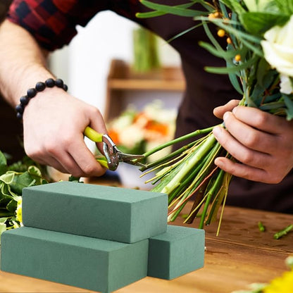 CCINEE 3 Pcs Floral Foam Bricks,Mini Florist Flower Foam Green Blocks Supplies for Fresh and Artificial Flower Arrangements Crafts DIY