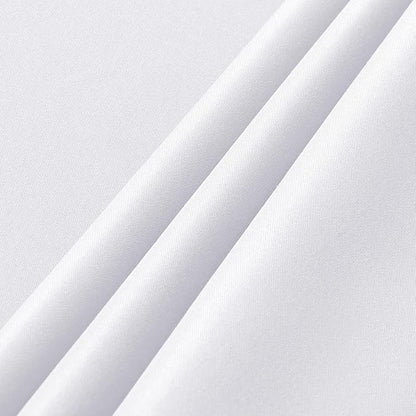 sancua 8 Pack White Tablecloth 60 x 120 Inch, Rectangle Table Cloth for 8 Feet Tables - Stain and Wrinkle Resistant Washable Polyester Table Cover for Dining Tables, Buffet Parties and Camping