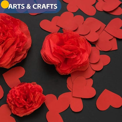 Red Wrapping Paper, 15"x900" (75FT) Solid Color Art Craft Kraft Decorative Paper Roll for Christmas Mother's Day Valentines Anniversary Wedding Birthday, Bouquet Flower Gift Wrap for Women Girls