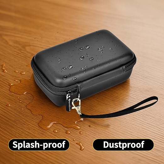 casmilee Retro Gaming Console Case for R36MAX Game Consoles, Handheld Gameboy Video Emulator Storage Holder Organizer, Portable Carrying Bag for USB Cables, SD Cards and Batteries (Box Only)