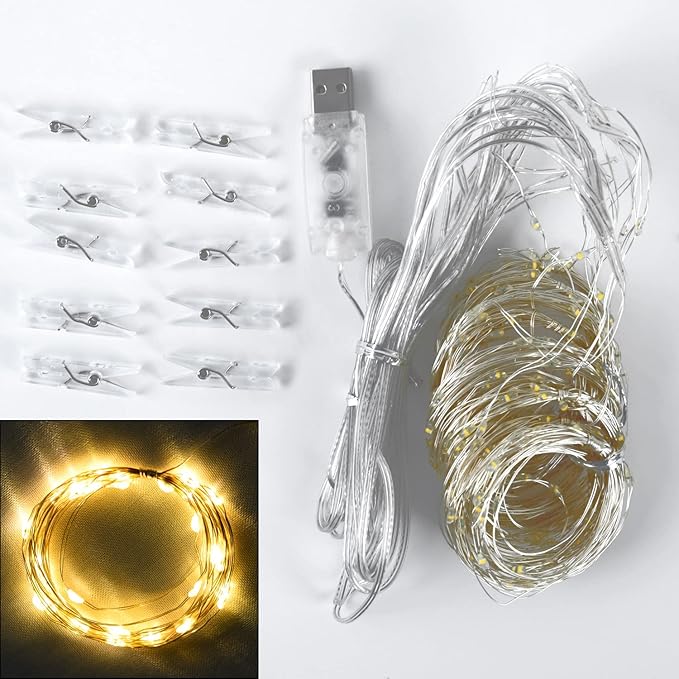 Pink Backdrop Curtains with Lights String for Baby Shower Girl Parties Sheer Tulle Backdrop Curtain Panels for Birthday Party Bridal Shower Photo Shoot Background Decorations 10×10ft (2 Panels 5×10ft)