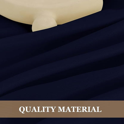 Fitable 6 Pack Navy Round Table Clothes - 70 Inches in Diameter - Stain Resistant and Washable Tablecloths, Polyester Fabric Table Covers for Wedding, Party, Banquet, Gathering