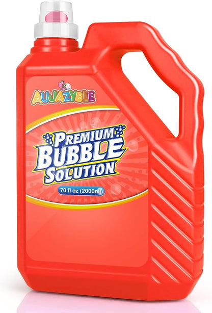 70 oz Bubbles Refills for Kids-Premixed Bubble Solution Refill Premium Bubble Liquid Bubble Juice for Bubble Machine/Wand/Blower at Wedding and Party | Kids Easy Grip Bottle