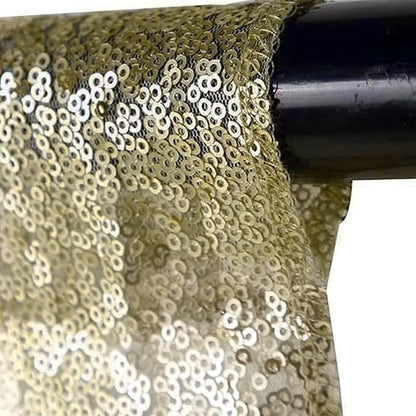 JYFLZQ Champagne Sequin Backdrop Curtains 2ft x 8ft 2 Panel Glitter Photo Booth Backdrops Sparkly Photography Background Drapes for Parties Wedding Bridal Showers