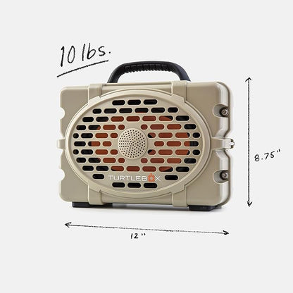 Turtlebox Original Gen 3: Portable Outdoor Bluetooth Speaker – Ultra-Loud (120dB), Waterproof (IP67), Rugged, Impact-Resistant, 3-Day Battery | Party Mode: Unlimited Pairing Stereo, Tan/Burnt Orange