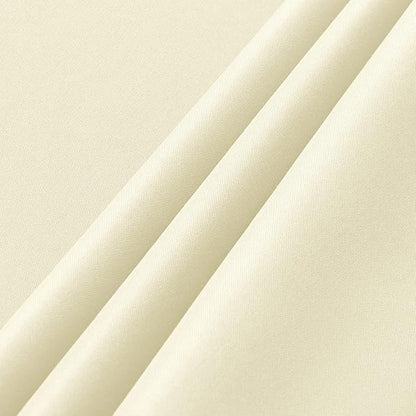 sancua 2 Pack Beige Tablecloth 60 x 84 Inch, Rectangle 4 Feet Table Cloth - Stain and Wrinkle Resistant Washable Polyester Table Cover for Dining Tables, Buffet Parties and Camping