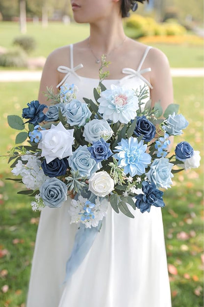 Serra Flora Artificial Flowers Combo Box Set for DIY Wedding Bouquets Centerpieces Arrangements Bridal Shower Party Home Decorations