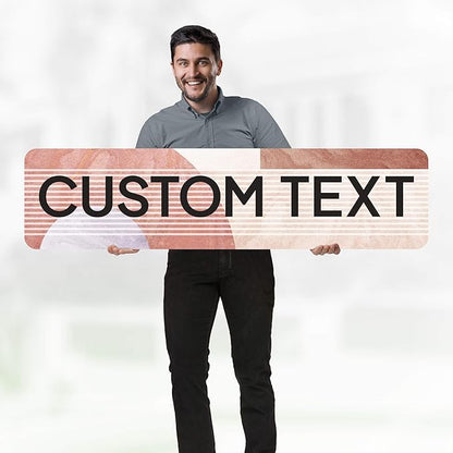 Custom Sign, Custom Street Sign, 11 Font Colors, 13 Font Styles, 4 Hole Options, 22 Sizes, 12x48 Inches, Rust Free DiBound, Fade Resistant, Made in USA by My Sign Center (Mid-Century Modern 1)