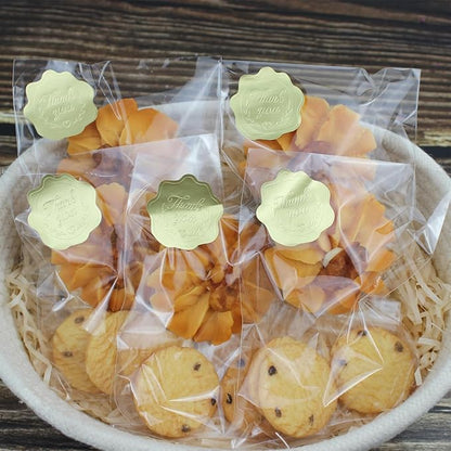 PigPotParty 4''x 6" Clear Plastic Cellophane Gift Wrap Bags, 100 Pcs Small Self Sealing Cookie Bags for Gift, Party favor, Candy, Treat, Goodies, Snack, Self Adhesive Resealable