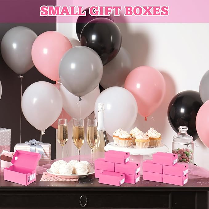 12 Sets Mini Shoe Gifts Boxes for Party Favors 4.7 x 2.5 x 2 Inch Sports Mini Sneaker Box with Editable Label for Candies Cookies Snacks (Light Pink, 4.7 x 2.5 x 2 Inches)