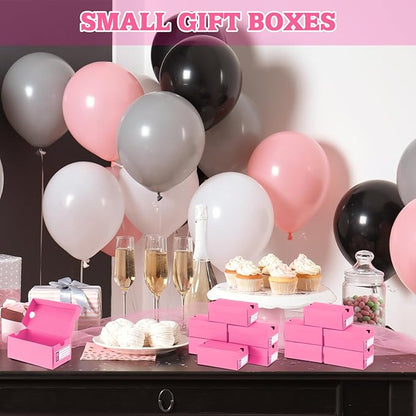 12 Sets Mini Shoe Gifts Boxes for Party Favors 4.7 x 2.5 x 2 Inch Sports Mini Sneaker Box with Editable Label for Candies Cookies Snacks (Light Pink, 4.7 x 2.5 x 2 Inches)