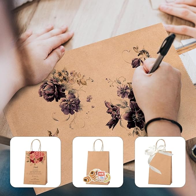 METRONIC Kraft Paper Gift Bags with Handles 10x5x13 Inch 9000 Pack | Christmas, Birthday Party Favors, Retail Shopping, Small Business Bulk | Brown Gift Wrap Bag