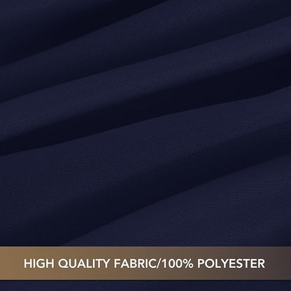 sancua Small Square Tablecloths 36x36 Inch - Navy Blue Table Cloth for Square or Round Tables, Washable Polyester Fabric Table Cover for Nightstand End Bedside Tables