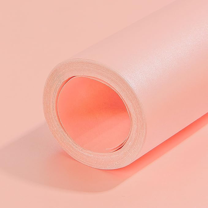 Matte Wrapping Paper Roll - Solid Color Pearly 17.3Inches X 39.4Feet Pink Shimmer Gift Wrapping Paper Roll Elegant Lustre Paper for Wedding,Valentine's Day,Birthday, Christmas,Baby Shower PAP11PK