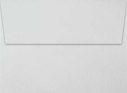 LUXPaper A7 Invitation Envelopes | Peel & Press | 5 1/4" x 7 1/4" | Gray | 80lb. Text | 100% Cotton | 500 Qty