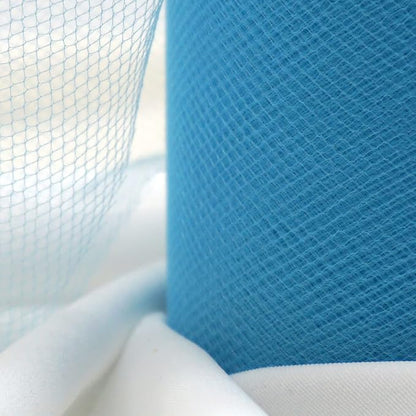 Turquoise Tulle Fabric Roll 6 Inch X 300 FT (100 Yards) Matte Tulle Ribbon Netting Mesh Spool for DIY Tutu Skirt Wedding Bow Gift Wrapping Baby Shower Christmas Party Halloween Decorations