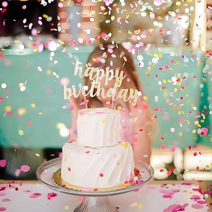 Red Round Foil Confetti Beautiful Metallic Table Confetti Glitter for Fill Balloons, Wedding,Birthday, Party,Festival Decoration(8000PCS)