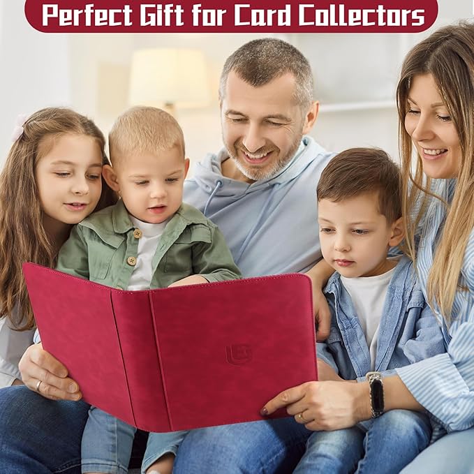 9 Pocket Card Binder,540 Pocket Trading Card Binders,Loading Pocket Collectible Card Album for MTG, TCG, Sport Card, Game Cards Red