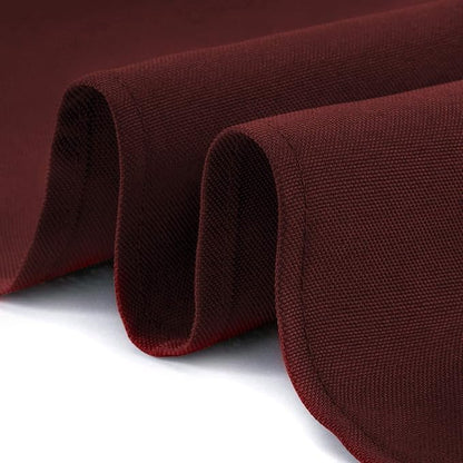 Lann's Linens - 10 Premium 70" x 120" Tablecloths for Wedding/Banquet/Restaurant - Rectangular Polyester Fabric Table Cloth - Burgundy