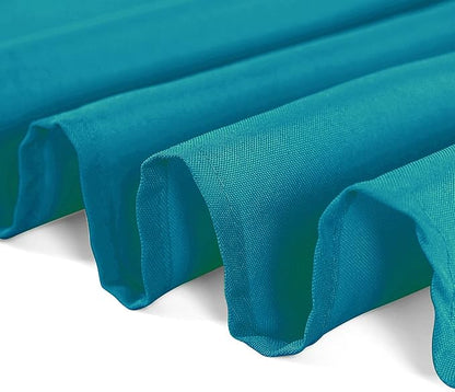 70 inch Round Tablecloth Washable Polyester Table Cloth Decorative Table Cover for Wedding Party Dining Banquet（70 inch, Caribbean Blue）