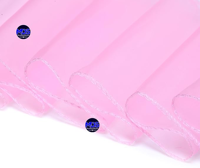 MDS Pack of 75 PCS Organza Chair Sashes Wider Dining Chair Bows Ribbon Tie Back for Wedding Party Birthday Bridal Shower Reception Event Banquet Home Chair Cover Decoration - Pink