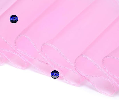MDS Pack of 75 PCS Organza Chair Sashes Wider Dining Chair Bows Ribbon Tie Back for Wedding Party Birthday Bridal Shower Reception Event Banquet Home Chair Cover Decoration - Pink