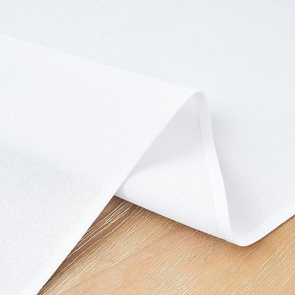 2 Pack White Small Short Table Runner 12 x 36 Inch Solid Color Runners Coffee Table Dresser for Daily Party Home Decoration