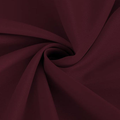 Fitable Burgundy Tablecloths for 6-8 Foot Tables, 6 Pack - 70 x 120 Inches - Reusable and Washable Table Clothes, Polyester Fabric Table Covers for Wedding, Party, Banquet