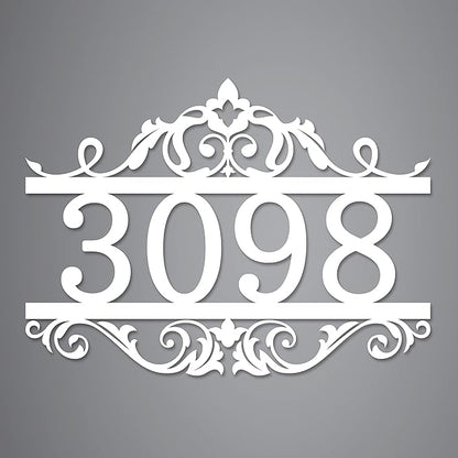 Custom Metal House Numbers for Outside | Personalized Address Numbers for House | House Numbers Sign | Black, White, Silver or Gold Outside Wall Decor