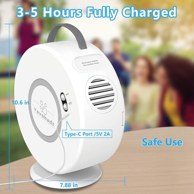 Bubble Machine for Kids Toddlers,Automatic Bubble Blower Rechargeable, 90° 360° Auto Rotatable Portable Bubble Maker Electric Bubbles Toy for 3 4 5 6 7 8 Year Old, Outdoor Wedding Party Gifts