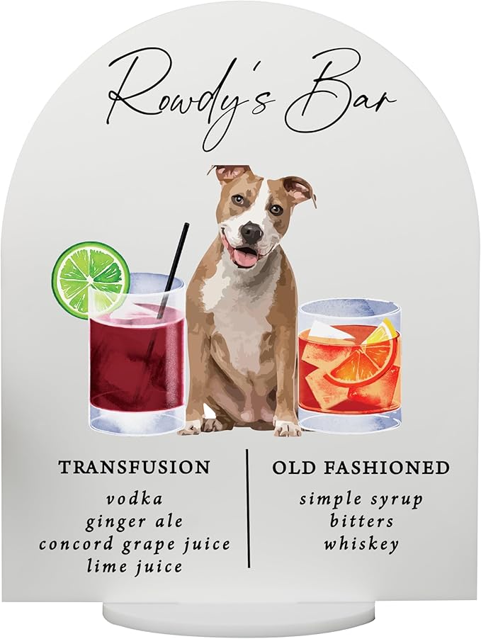 Pet Signature Drink Wedding Signs