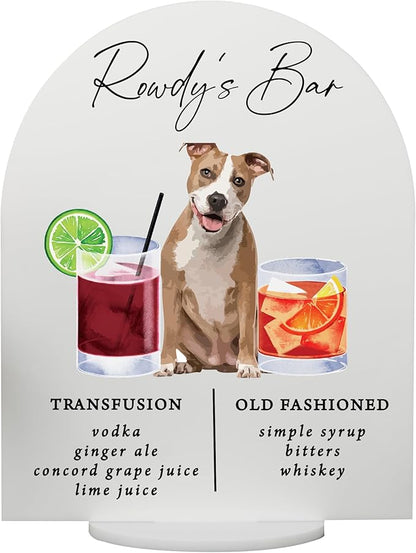 Pet Signature Drink Wedding Signs