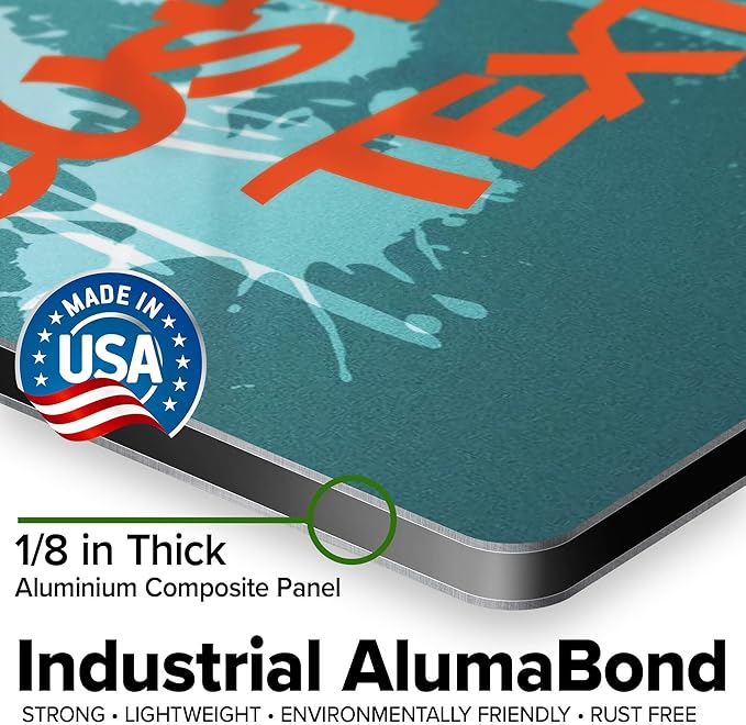 Custom Sign, Custom Street Sign, 11 Font Colors, 13 Font Styles, 4 Hole Options, 22 Sizes, 12x12 Inches, Rust Free DiBound, Fade Resistant, Made in USA by My Sign Center (Graffiti)