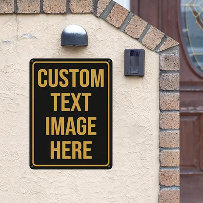 Custom Metal Signs - Personalized Signs for Home, Office & Bar - 16"x12"
