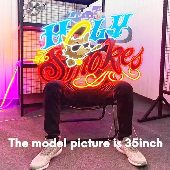 Custom Neon Sign, Personalized LED Neon Light with Logo or Name, UV Printed Neon Signs for Wall Decor, Bar, Salon, Nail Shop & Business Gifts