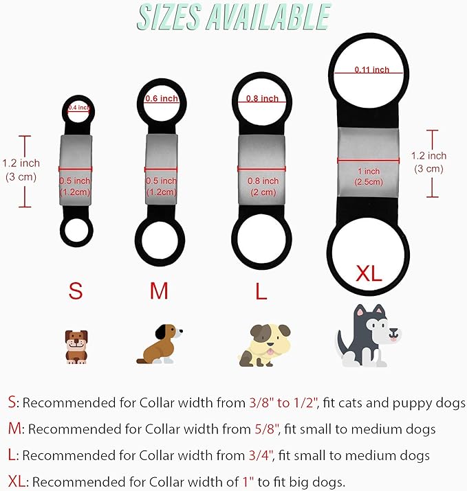Personalized Dog & Cat ID Tags - Engraved Dog Name Tags - Slide On, Silent & Customizable for Small, Medium & Large Pets