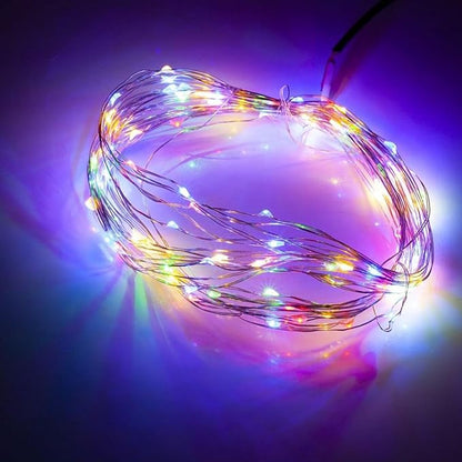 ZGWJ 12 Pack Fairy Lights Battery Operated, 7ft 20 Mini LED Fairy String Lights Silver Wire 3 Modes for DIY, Parties, Wedding, Bedroom, Halloween Christmas Decoration Multicolor
