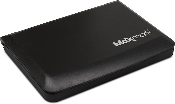 MaxMark Large Black Stamp Pad - 2-3/4" by 4-1/4" - Premium Quality Felt Pad