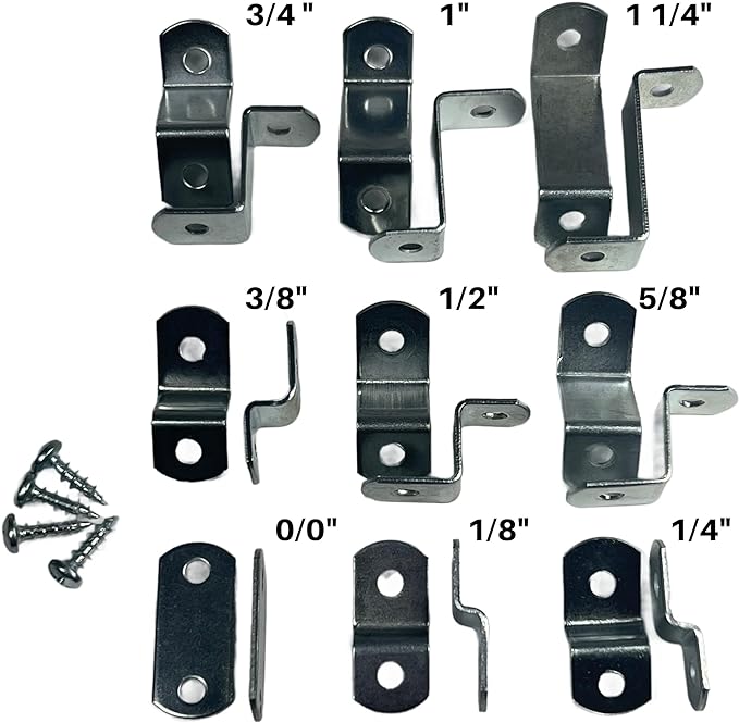 Canvas Clips for Picture Framing screws included 15 per pack ( Choose your offset size ) by E.H.C. (5/8" offset)