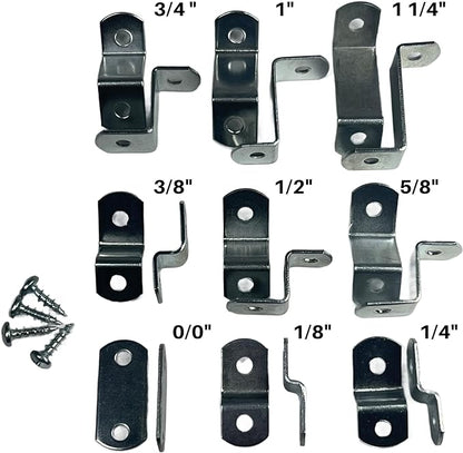 Canvas Clips for Picture Framing screws included 15 per pack ( Choose your offset size ) by E.H.C. (5/8" offset)