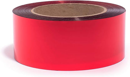 TCDesignerProducts Red Metallic Streamer, 2 Inches x 500 Foot