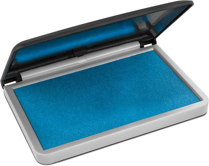 MaxMark Large Light Blue Stamp Pad - 2-3/4" by 4-1/4" - Premium Quality Felt Pad