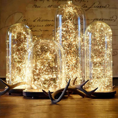 Lighting EVER Plug in Fairy Lights with Switch 66 ft 200 LED String Lights, Warm White Copper Wire Lights Waterproof Indoor Outdoor Decorative Fairy Lights for Bedroom, Patio, Garden, Balcony, Dorm