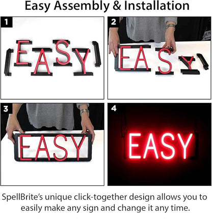 SpellBrite COLD BEER Sign | Beer-Related Sign with Neon Look, Green LED Light Source | 16.8" x 15.0"