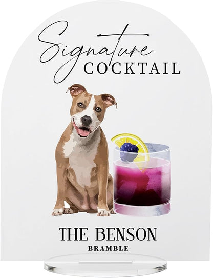 Pet Signature Drink Wedding Signs