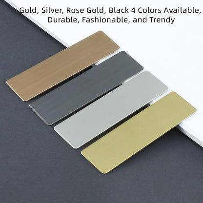 Stainless Steel Custom Silver Name Tags With Pin or Magnet Adhesive tape, Metal Personalized Customizable Name Tags,Metal Name Tag for Cops, nurses, doctors,Teachers,Employee,Workers(Silver)