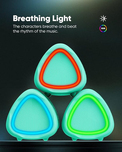 Bluetooth Speaker with HD Sound, Portable Wireless, IPX5 Waterproof, Up to 20H Playtime, TWS Pairing, BT5.3, for Home/Party/Outdoor/Beach, Stocking Stuffers, White Elephant Gifts for Adults (Teal)