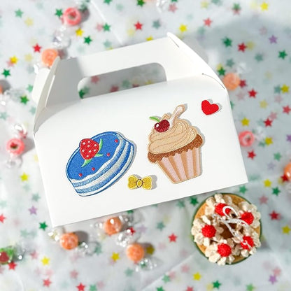 UnicoPak 30 Pack White Gable Treat Boxes Party Favor Boxes for Goodie Snacks Cookie Candy Toys Birthday Party Wedding Shower Holidays 6.5x3.5x4 Inches