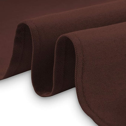 Lann's Linens - 10 Premium 60" x 126" Tablecloths for Wedding/Banquet/Restaurant - Rectangular Polyester Fabric Table Cloth - Chocolate Brown